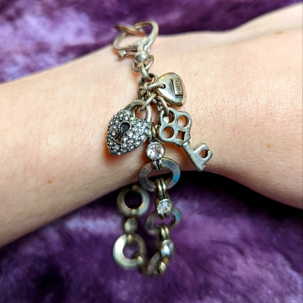 Fossil charm bracelet  
